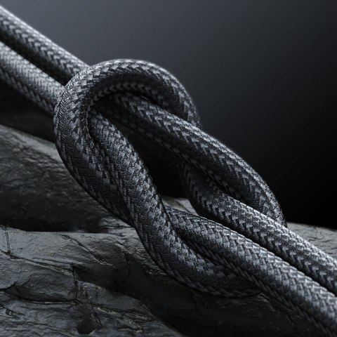 Kabel do iPhone z wyświetlaczem LED Lightning - USB-C 2.4A 1.2m czarny Kabel do iPhone z wyświetlaczem LED Lightning - USB-C 2.4A 1.2m czarny