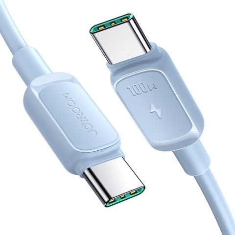 Kabel przewód USB-C - USB-C 100W 1.2m niebieski Kabel przewód USB-C - USB-C 100W 1.2m niebieski