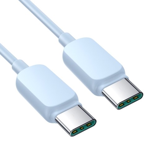 Kabel przewód USB-C - USB-C 100W 1.2m niebieski Kabel przewód USB-C - USB-C 100W 1.2m niebieski
