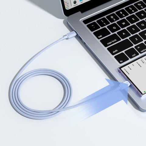 Kabel przewód USB-C - USB-C 100W 1.2m niebieski Kabel przewód USB-C - USB-C 100W 1.2m niebieski