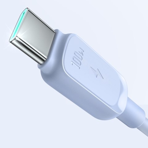 Kabel przewód USB-C - USB-C 100W 1.2m niebieski Kabel przewód USB-C - USB-C 100W 1.2m niebieski