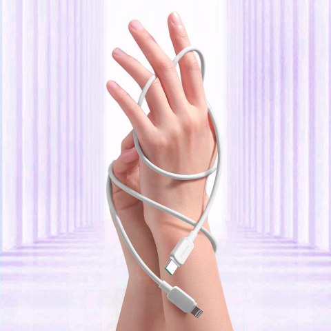 Kabel przewód do iPhone USB-C - Lightning 20W 1.2m biały Kabel przewód do iPhone USB-C - Lightning 20W 1.2m biały