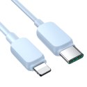 Kabel przewód do iPhone USB-C - Lightning 20W 1.2m niebieski Kabel przewód do iPhone USB-C - Lightning 20W 1.2m niebieski