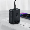 Ładowarka sieciowa wtyczka angielska UK GaN 65W 1x USB 2x USB-C PD biała Ładowarka sieciowa wtyczka angielska UK GaN 65W 1x USB 2x USB-C PD biała