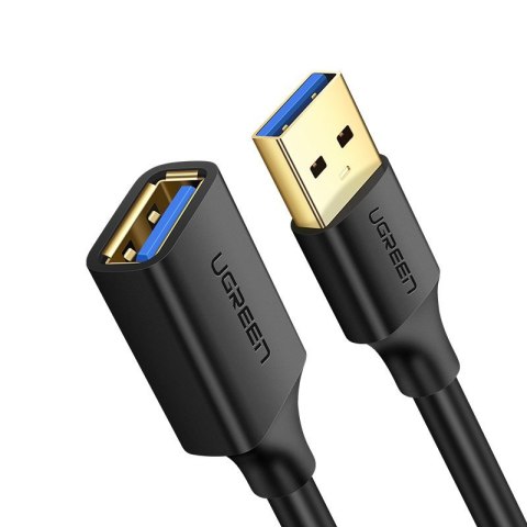 Przedłużacz kabla przewodu USB 3.0 1m czarny Przedłużacz kabla przewodu USB 3.0 1m czarny
