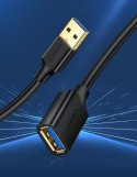 Przedłużacz kabla przewodu USB 3.0 1m czarny Przedłużacz kabla przewodu USB 3.0 1m czarny