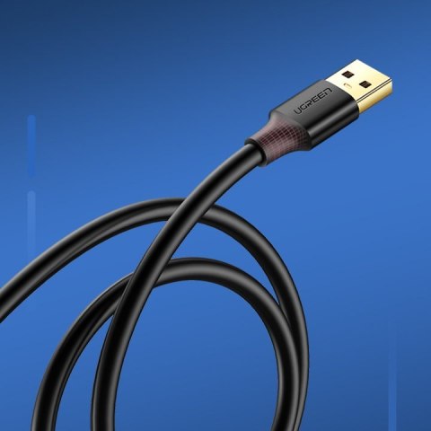Przedłużacz kabla przewodu USB 3.0 1m czarny Przedłużacz kabla przewodu USB 3.0 1m czarny