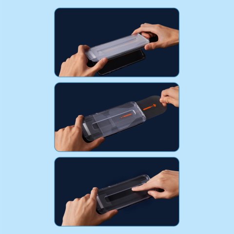 Szkło hartowane do iPhone 14 Pro z osłoną na głośnik 0.4mm ZESTAW Szkło hartowane do iPhone 14 Pro z osłoną na głośnik 0.4mm ZESTAW