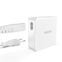 Szybka i mocna ładowarka sieciowa GaN 2x USB-C 2x USB 100W biała Szybka i mocna ładowarka sieciowa GaN 2x USB-C 2x USB 100W biała
