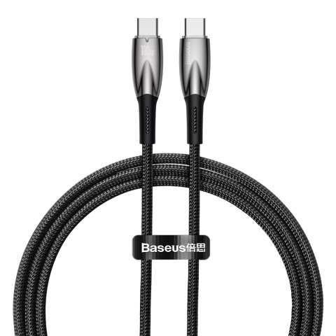 Wytrzymały elastyczny kabel do szybkiego ładowania USB-C 100W 1m czarny Wytrzymały elastyczny kabel do szybkiego ładowania USB-C 100W 1m czarny