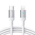 Wytrzymały kabel do iPhone A10 Series w oplocie USB-C - Lightning 20W 2m biały Wytrzymały kabel do iPhone A10 Series w oplocie USB-C - Lightning 20W 2m biały