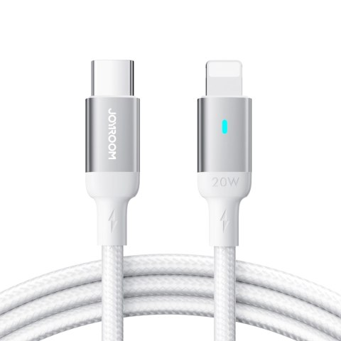 Wytrzymały kabel do iPhone A10 Series w oplocie USB-C - Lightning 20W 2m biały Wytrzymały kabel do iPhone A10 Series w oplocie USB-C - Lightning 20W 2m biały