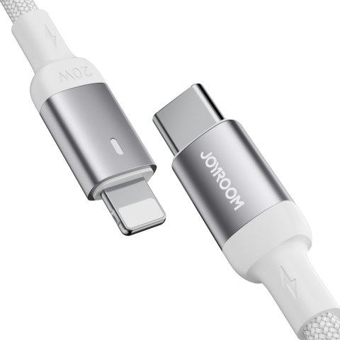 Wytrzymały kabel do iPhone A10 Series w oplocie USB-C - Lightning 20W 2m biały Wytrzymały kabel do iPhone A10 Series w oplocie USB-C - Lightning 20W 2m biały