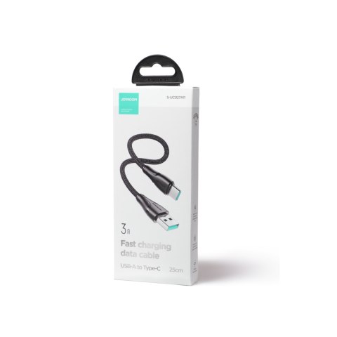 Wytrzymały kabel do iPhone Surpass Series USB-C - Lightning 20W 0.25m czarny Wytrzymały kabel do iPhone Surpass Series USB-C - Lightning 20W 0.25m czarny