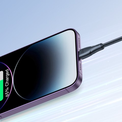 Wytrzymały kabel do iPhone Surpass Series USB-C - Lightning 20W 0.25m czarny Wytrzymały kabel do iPhone Surpass Series USB-C - Lightning 20W 0.25m czarny