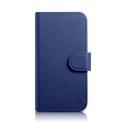 2w1 etui skórzany pokrowiec z klapką iPhone 14 Anti-RFID Wallet Case niebieski 2w1 etui skórzany pokrowiec z klapką iPhone 14 Anti-RFID Wallet Case niebieski