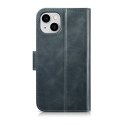 2w1 etui skórzany pokrowiec z klapką iPhone 14 Plus Anti-RFID Oil Wax Wallet Case niebieski 2w1 etui skórzany pokrowiec z klapką iPhone 14 Plus Anti-RFID Oil Wax Wallet Case niebieski