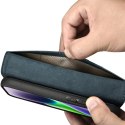 2w1 etui skórzany pokrowiec z klapką iPhone 14 Plus Anti-RFID Oil Wax Wallet Case niebieski 2w1 etui skórzany pokrowiec z klapką iPhone 14 Plus Anti-RFID Oil Wax Wallet Case niebieski