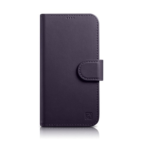 2w1 etui skórzany pokrowiec z klapką iPhone 14 Plus Anti-RFID Wallet Case ciemnofioletowy 2w1 etui skórzany pokrowiec z klapką iPhone 14 Plus Anti-RFID Wallet Case ciemnofioletowy