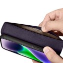 2w1 etui skórzany pokrowiec z klapką iPhone 14 Plus Anti-RFID Wallet Case ciemnofioletowy 2w1 etui skórzany pokrowiec z klapką iPhone 14 Plus Anti-RFID Wallet Case ciemnofioletowy