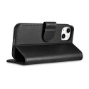 2w1 etui skórzany pokrowiec z klapką iPhone 14 Plus Anti-RFID Wallet Case czarny 2w1 etui skórzany pokrowiec z klapką iPhone 14 Plus Anti-RFID Wallet Case czarny
