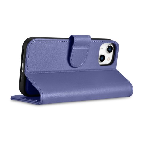 2w1 etui skórzany pokrowiec z klapką iPhone 14 Plus Anti-RFID Wallet Case jasnofioletowy 2w1 etui skórzany pokrowiec z klapką iPhone 14 Plus Anti-RFID Wallet Case jasnofioletowy
