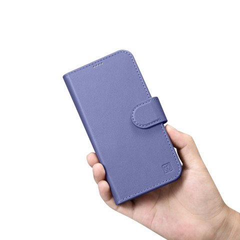 2w1 etui skórzany pokrowiec z klapką iPhone 14 Plus Anti-RFID Wallet Case jasnofioletowy 2w1 etui skórzany pokrowiec z klapką iPhone 14 Plus Anti-RFID Wallet Case jasnofioletowy