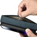 2w1 etui skórzany pokrowiec z klapką iPhone 14 Pro Anti-RFID Oil Wax Wallet Case niebieski 2w1 etui skórzany pokrowiec z klapką iPhone 14 Pro Anti-RFID Oil Wax Wallet Case niebieski