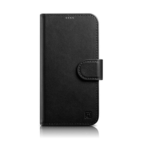 2w1 etui skórzany pokrowiec z klapką iPhone 14 Pro Anti-RFID Wallet Case czarny 2w1 etui skórzany pokrowiec z klapką iPhone 14 Pro Anti-RFID Wallet Case czarny