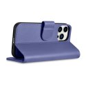 2w1 etui skórzany pokrowiec z klapką iPhone 14 Pro Anti-RFID Wallet Case jasnofioletowy 2w1 etui skórzany pokrowiec z klapką iPhone 14 Pro Anti-RFID Wallet Case jasnofioletowy
