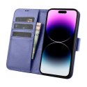 2w1 etui skórzany pokrowiec z klapką iPhone 14 Pro Max Anti-RFID Wallet Case jasnofioletowy 2w1 etui skórzany pokrowiec z klapką iPhone 14 Pro Max Anti-RFID Wallet Case jasnofioletowy