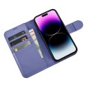 2w1 etui skórzany pokrowiec z klapką iPhone 14 Pro Max Anti-RFID Wallet Case jasnofioletowy 2w1 etui skórzany pokrowiec z klapką iPhone 14 Pro Max Anti-RFID Wallet Case jasnofioletowy