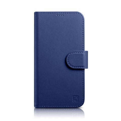 2w1 etui skórzany pokrowiec z klapką iPhone 14 Pro Max Anti-RFID Wallet Case niebieski 2w1 etui skórzany pokrowiec z klapką iPhone 14 Pro Max Anti-RFID Wallet Case niebieski