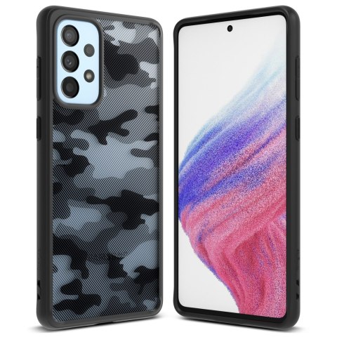 Etui pokrowiec z żelową ramką Galaxy A73 Fusion Matte czarny Etui pokrowiec z żelową ramką Galaxy A73 Fusion Matte czarny