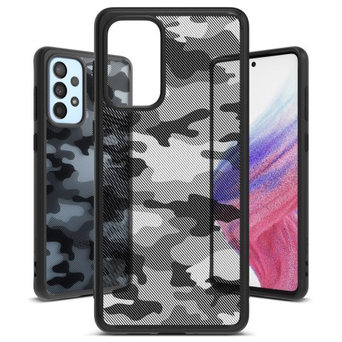 Etui pokrowiec z żelową ramką Galaxy A73 Fusion Matte czarny Etui pokrowiec z żelową ramką Galaxy A73 Fusion Matte czarny