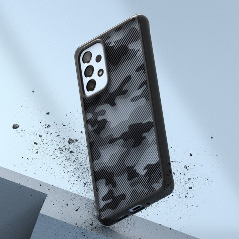 Etui pokrowiec z żelową ramką Galaxy A73 Fusion Matte czarny Etui pokrowiec z żelową ramką Galaxy A73 Fusion Matte czarny