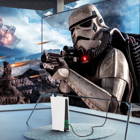 Kabel przewód audio wideo HDMI 2.0 4K wytrzymały w oplocie 1m czarny Kabel przewód audio wideo HDMI 2.0 4K wytrzymały w oplocie 1m czarny