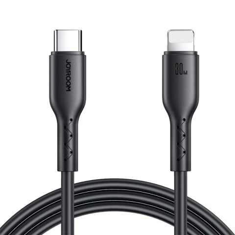 Kabel przewód do iPhone Flash-Charge Series USB-C - Lightning 30W 1m czarny