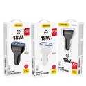 Ładowarka samochodowa 3x USB Quick Charge 3.0 QC3.0 2.4A 18W biały Ładowarka samochodowa 3x USB Quick Charge 3.0 QC3.0 2.4A 18W biały