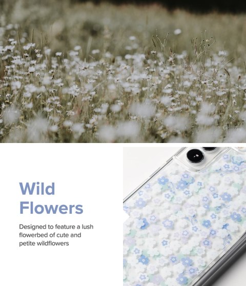 Pancerne etui pokrowiec z żelową ramką Galaxy S22+ Fusion Design Floral przezroczysty Pancerne etui pokrowiec z żelową ramką Galaxy S22+ Fusion Design Floral przezroczysty