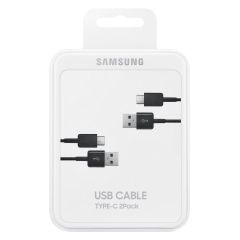 2 x Kabel przewód Samsung USB - USB-C 480Mb/s 5A 1.5m czarny ZESTAW 2szt 2 x Kabel przewód Samsung USB - USB-C 480Mb/s 5A 1.5m czarny ZESTAW 2szt