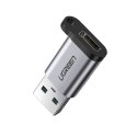 Adapter przejściówka wtyczka z USB-C na USB 5Gb/s szary Adapter przejściówka wtyczka z USB-C na USB 5Gb/s szary