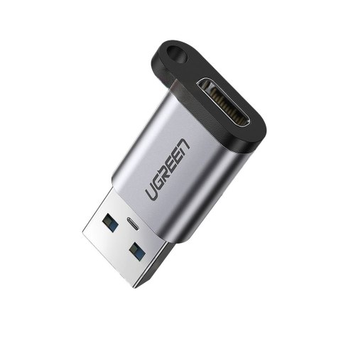 Adapter przejściówka wtyczka z USB-C na USB 5Gb/s szary Adapter przejściówka wtyczka z USB-C na USB 5Gb/s szary