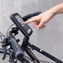 Etui na telefon z uchwytem na kierownicę do roweru motocykla hulajnogi czarny Etui na telefon z uchwytem na kierownicę do roweru motocykla hulajnogi czarny