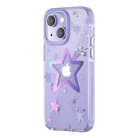 Etui pokrowiec w gwiazdki iPhone 14 Plus Heart Star Series PURPLE STAR Etui pokrowiec w gwiazdki iPhone 14 Plus Heart Star Series PURPLE STAR
