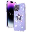 Etui pokrowiec w gwiazdki iPhone 14 Plus Heart Star Series PURPLE STAR Etui pokrowiec w gwiazdki iPhone 14 Plus Heart Star Series PURPLE STAR