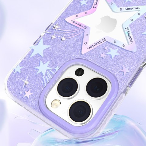 Etui pokrowiec w gwiazdki iPhone 14 Plus Heart Star Series PURPLE STAR Etui pokrowiec w gwiazdki iPhone 14 Plus Heart Star Series PURPLE STAR