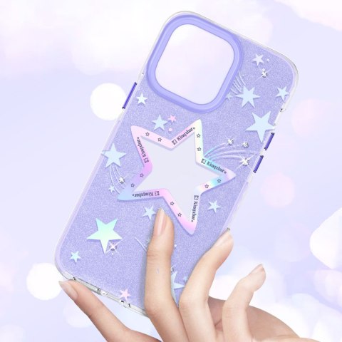 Etui pokrowiec w gwiazdki iPhone 14 Plus Heart Star Series PURPLE STAR Etui pokrowiec w gwiazdki iPhone 14 Plus Heart Star Series PURPLE STAR