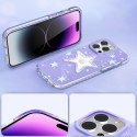 Etui pokrowiec w gwiazdki iPhone 14 Plus Heart Star Series PURPLE STAR Etui pokrowiec w gwiazdki iPhone 14 Plus Heart Star Series PURPLE STAR
