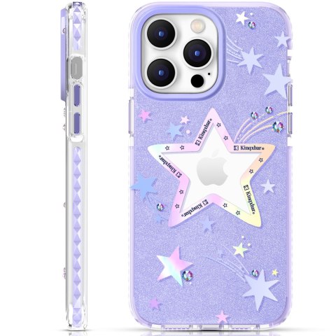 Etui pokrowiec w gwiazdki iPhone 14 Plus Heart Star Series PURPLE STAR Etui pokrowiec w gwiazdki iPhone 14 Plus Heart Star Series PURPLE STAR